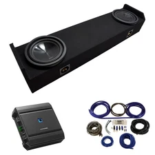 Fits 06-14 Honda Ridgeline Alpine SWT-10S4 Dual 10" Sub Box Package & S-A60M Amp