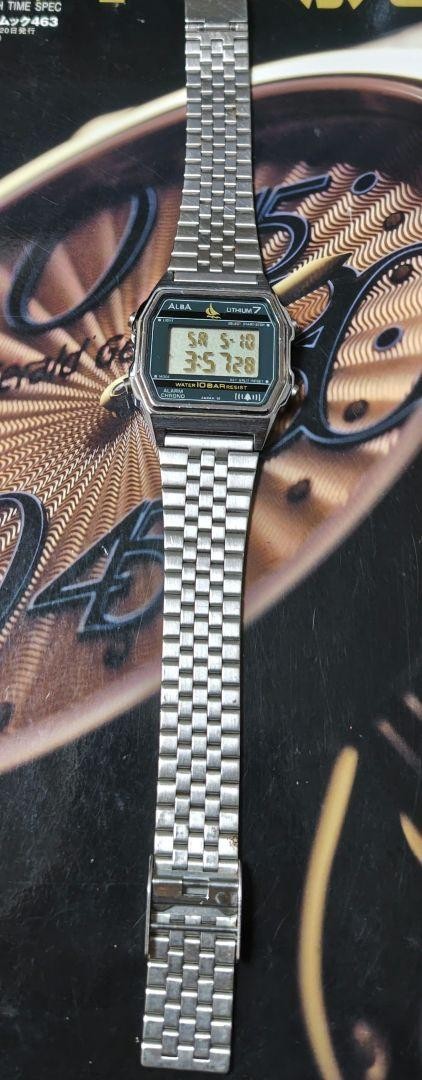 セイコー ALBA デジタル LITHIUM7 ヴィンテージ W309-4210 Seiko Alba Digital Lithium7 Vintage Watch W309-4210 Men Used