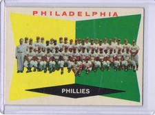 1960 Topps Team Checklist - UnMarked #302 Philadelphia Phillies NM