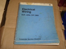 1985 VOLKSWAGEN GOLF JETTA GTI WIRING DIAGRAMS ELECTRICAL SERVICE MANUAL