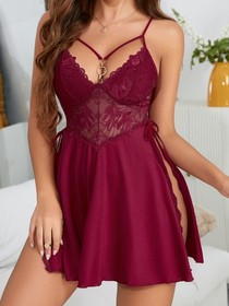 Women's Sexy Lingerie Babydoll Sleepwear Underwear Lace Nightwear Dress G-String