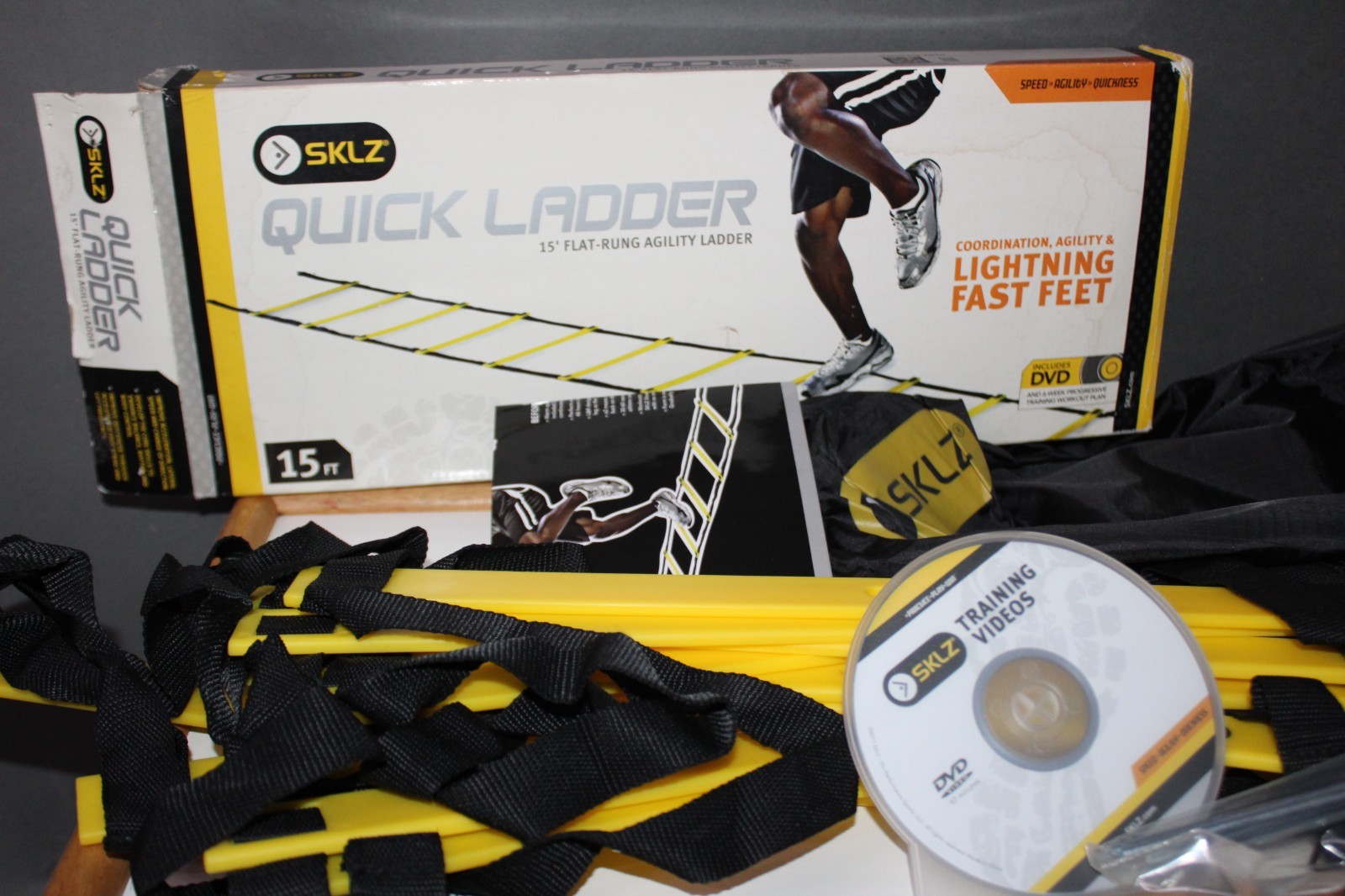 Sklz Quick Ladder 15 Foot Sports Agility Training With DVD And Program 2011