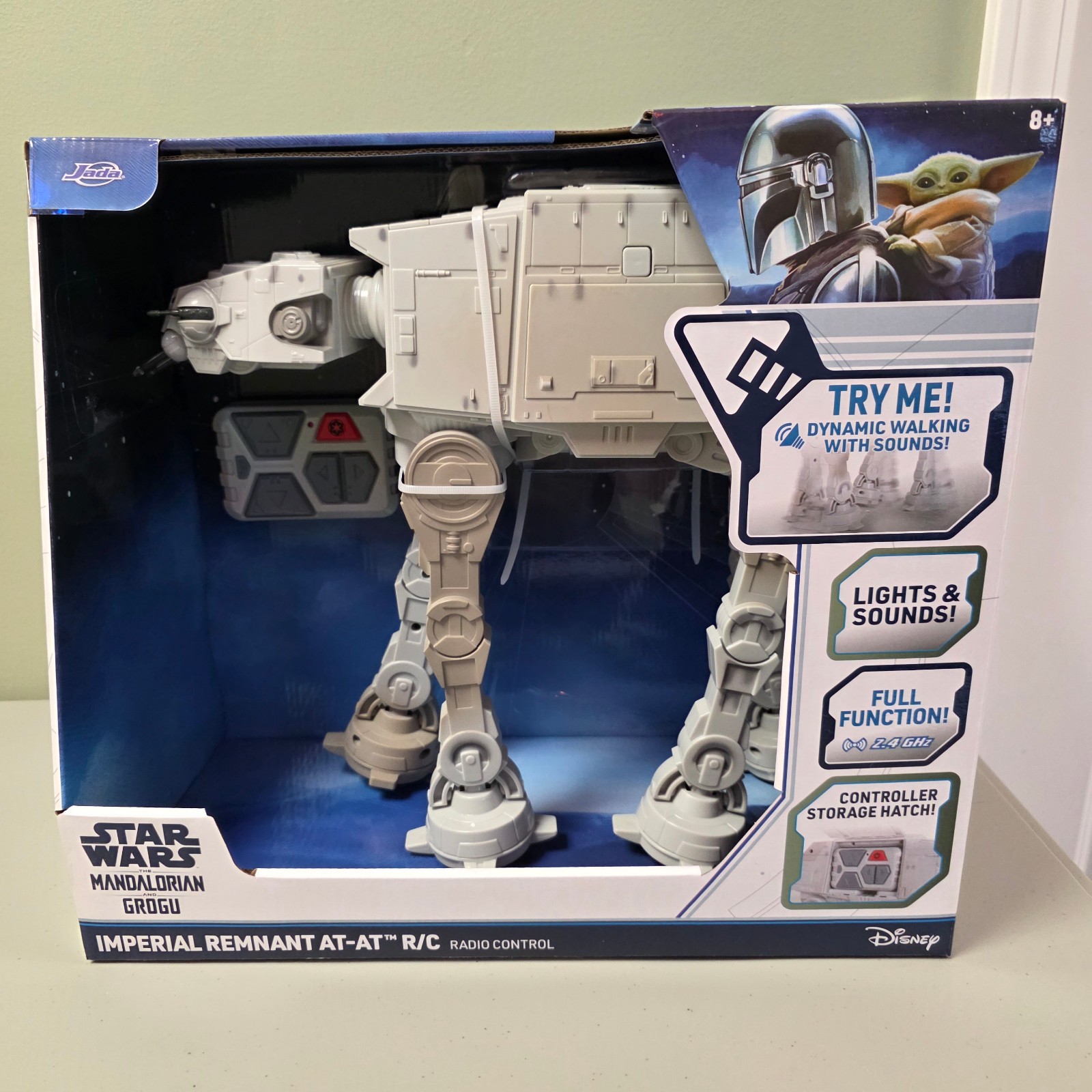 Star Wars AT-AT WALKER Mandalorian Grogu RC Jada Toys