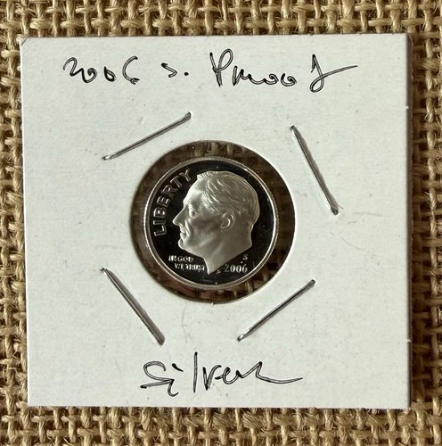 2006-S Roosevelt Dime 90% Silver Proof Nice Coin