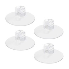 ChengFu 4 Pack Bathroom Shower Caddy Connectors Suction Cups, Transparent