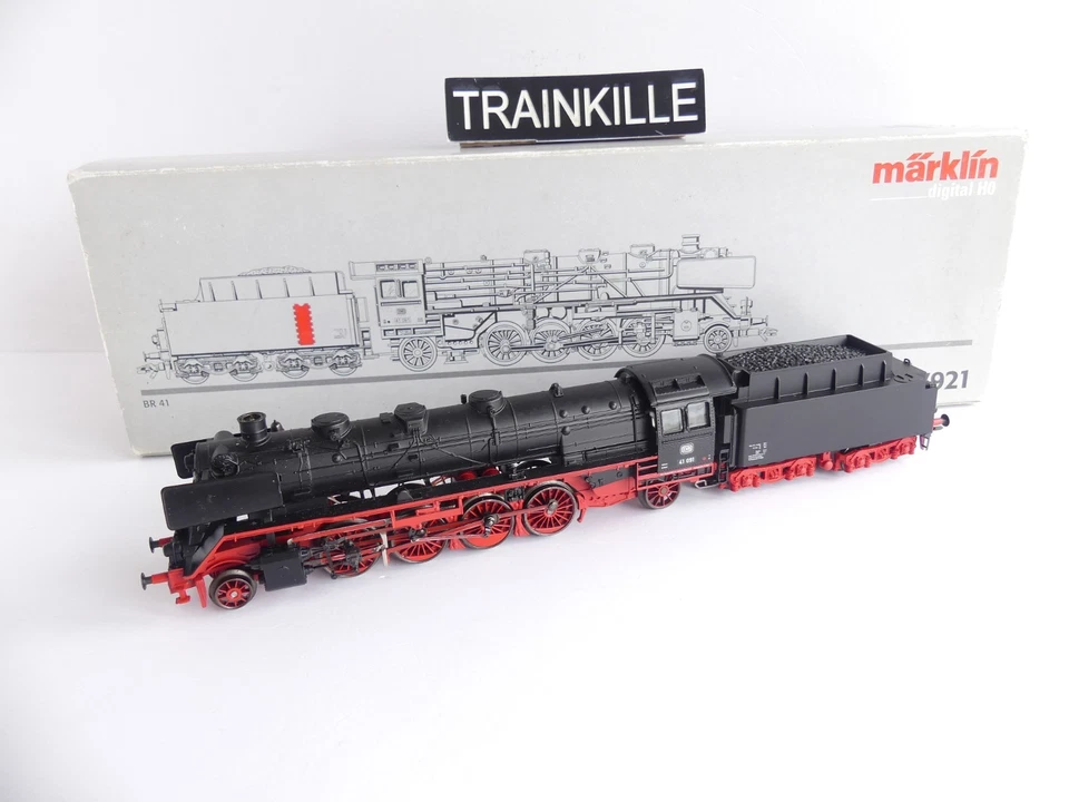 37921 / MARKLIN 3 RAILS HO LOCOMOTIVE A VAPEUR DE LA DB BR 41 091 DIGITAL SON - Photo 1/4