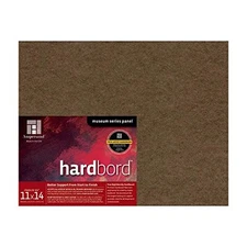 Ampersand Museum Quality Hardbord 11x14 Cradled Profile Warp Resistant Panel