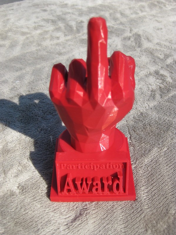 2 Red, Appreciation, award , 3D printed , fun, boss , gift ,statement, love. 