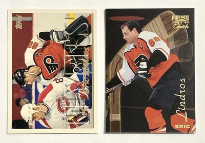 Lot of 2 Different Eric Lindros Philadelphia Flyers Hockey Cards