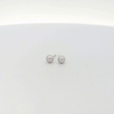 14k White Gold Pink Pearl Stud Earrings C31012698 