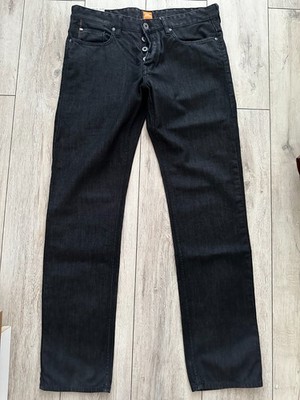 selten getragen, scharze Jeans v. Hugo Boss orange, 35/34, Top