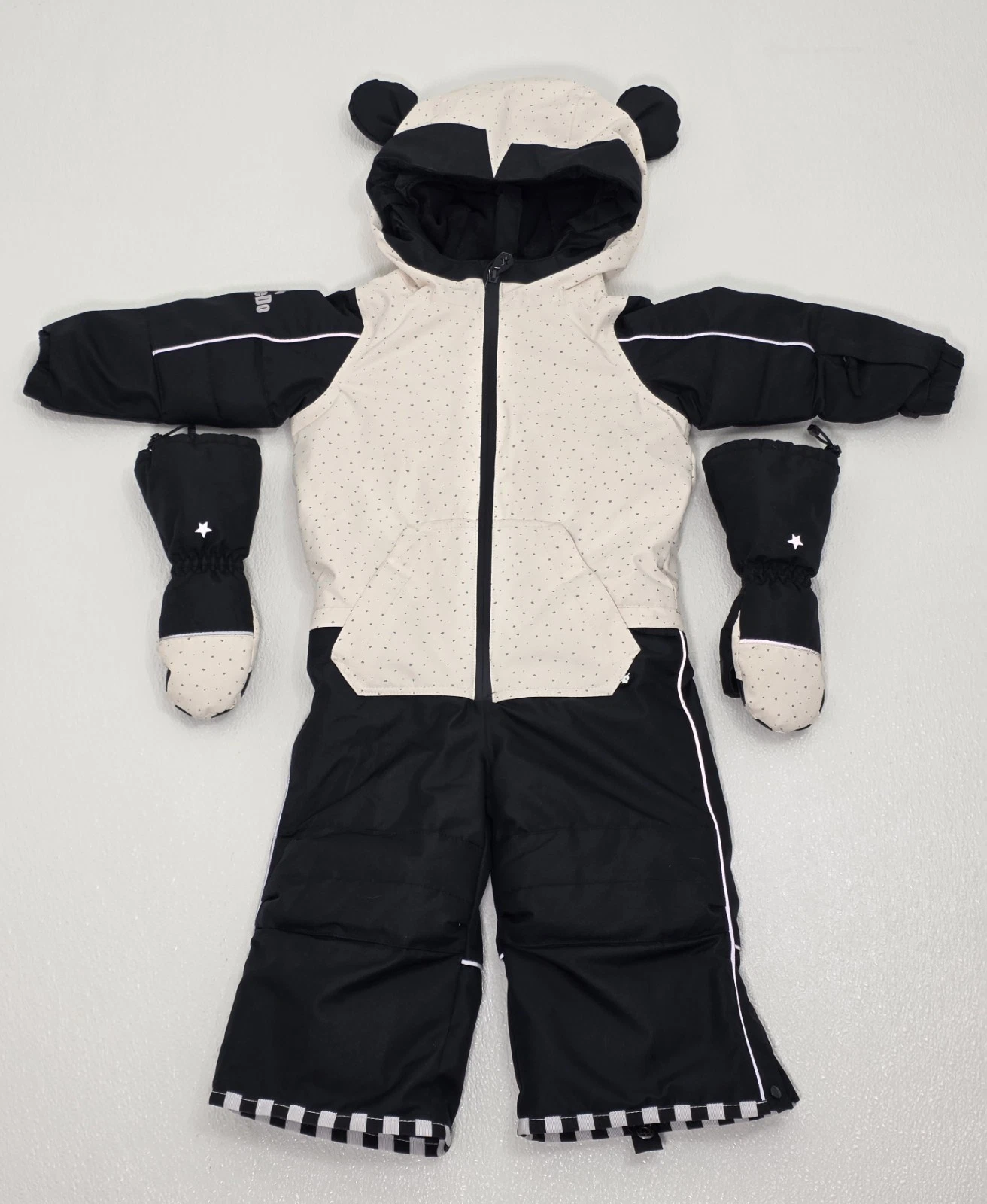 Kids WeeDo Funwear 1 pc Snowsuit Panda Bear With Gloves Costume 92-104 CM 2-4yr