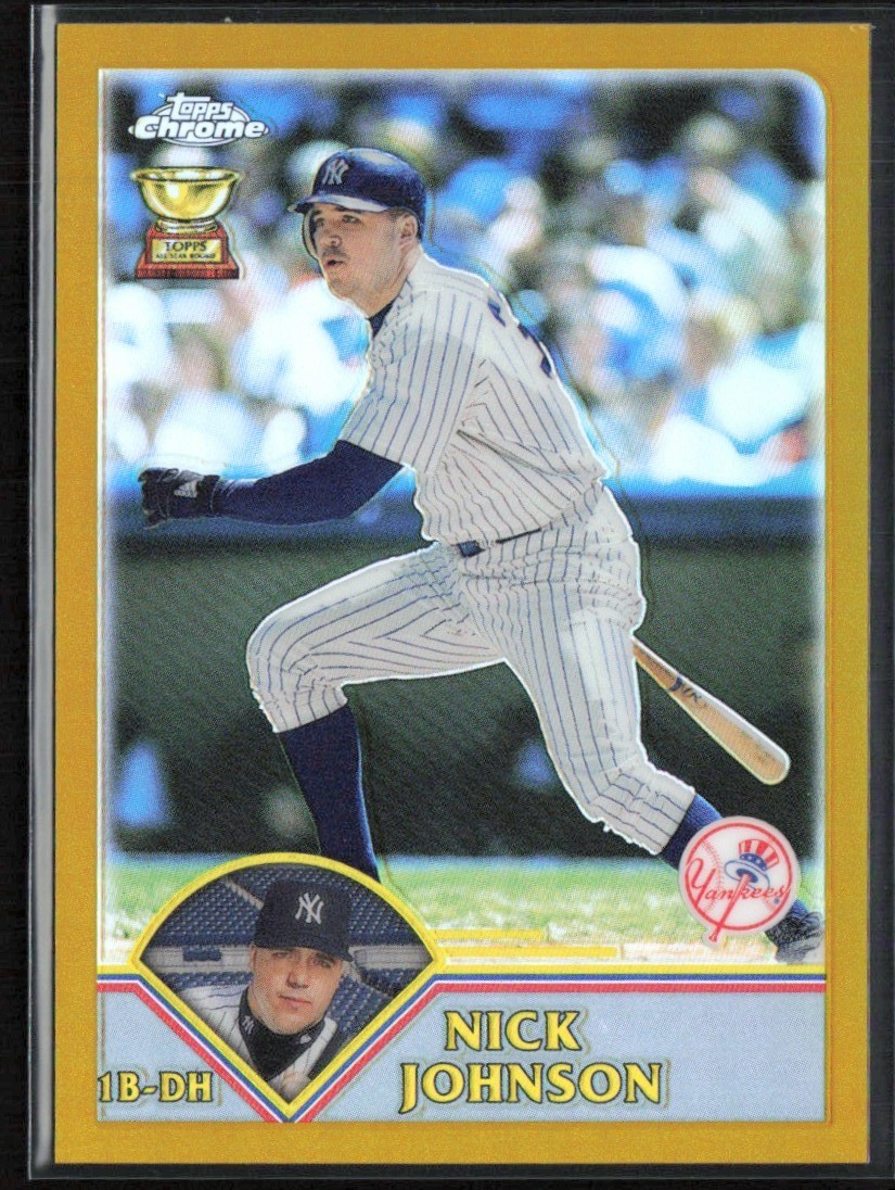 Nick Johnson 2003 Topps Chrome Gold Refractor /449 #236 New York Yankees