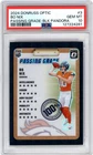 2024 Donruss Optic Bo Nix Pass Grade  Black Pandora/25 PSA 10