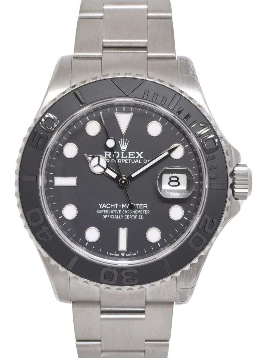 NEW Rolex Yacht-Master 42 RLX Titanium Intense Black Dial Watch B