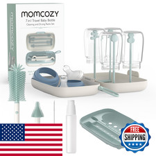 Momcozy Bottle Brush Set - Baby Bottle Cleaner Kit Silicone Brush Nipple Brush