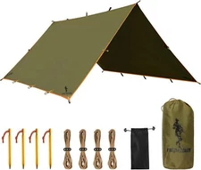 Waterproof Portable Tarp Multifunctional Camping Awning Shelter 10x10.5ft
