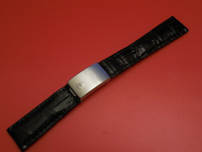 ROLEX SOLID STEEL DEPLOYMENT 62523 CLASP BUCKLE BAND BRACELET 20MM CROCO  STRAP