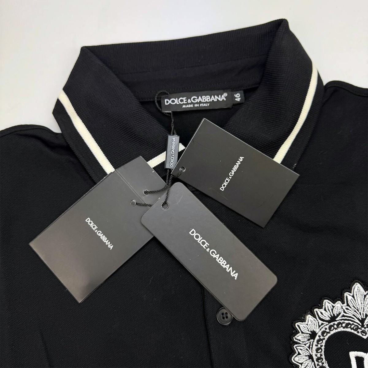 DOLCE & GABBANA ロゴ ポロシャツ Dolce & Gabbana Men Logo Print Polo Shirt Short Sleeve | eBay
