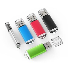 5 Packs 64GB Hi-Speed USB 2.0 Thumb Drive Jump Drive Data Storage Memory Sticks