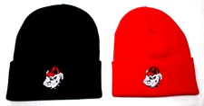 2 for 10.95.Georgia Bulldogs flat cotton appliques on Black/Red beanie  cap hat.