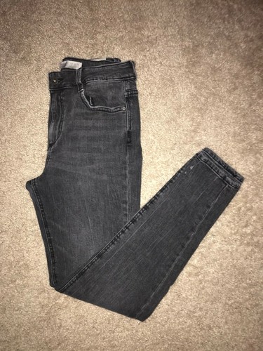 Women's Zara Basic Z1975 Denim Washed Gray Jeans USA Size 4 | eBay