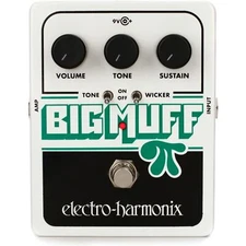 Electro-Harmonix Big Muff Pi with Tone Wicker Distortion/Sustainer Effects Pedal