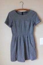 Madewell Broadway & Broome Striped Songbird Dress 0 Pockets