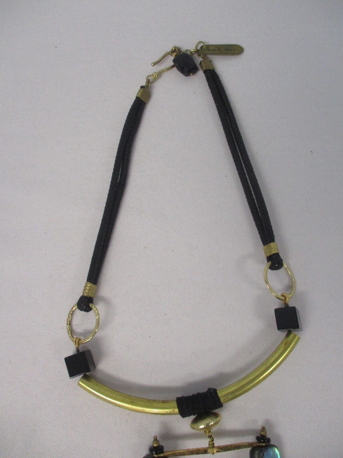 SIGNED AMRITA HANS DRAMATIC STATEMENT BLACK CORD … - image 3