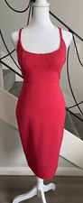 Windsor Sexy Hot Pink Bodycon Stretch Pencil Wiggle Dress Medium NWT
