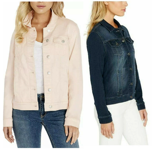 buffalo knit denim jacket