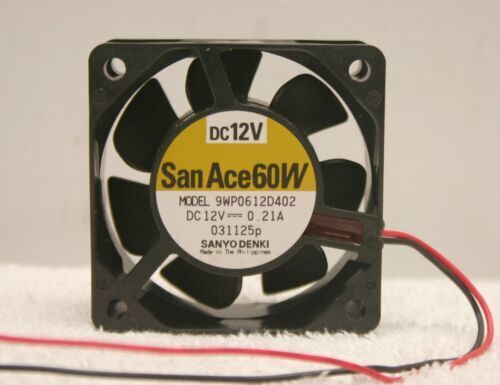 Sanyo 109P0612H761 6015 DC12V 0.09A 6CM 3-Wire High Airflow Sanyo 109P0612H761 6015 DC12V 0.09A 6CM 3-Wire High Airflow