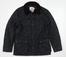 John Partridge Womens Black Quilted Coat Size M