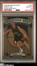 GRANT HILL #FB4 PSA 10 POP 2 1998 Bowman’s Best Franchise Best Insert GEM MINT