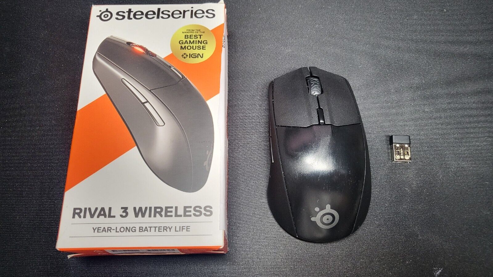 Steelseries Rival 3 Wireless Gaming Mouse Bluetooth - READ