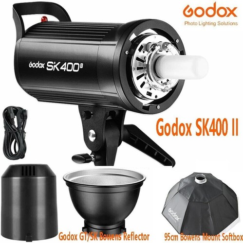 2X Godox SK400II 400Ws Photo Studio Strobe Flash Monolight Light Bowens Head - Picture 2 of 12