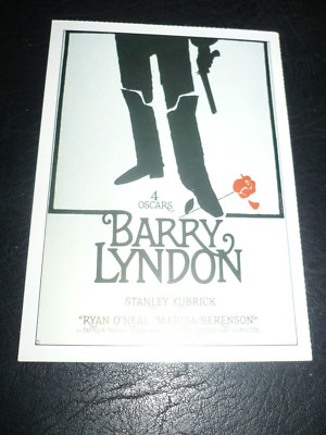 BARRY LYNDON, film card [Ryan O'Neal, Marisa Berenson] - Stanley