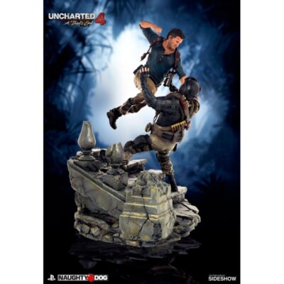 DEFECTIVE Uncharted 4 Diorama Sideshow Playstation Nathan Drake Naughty  G3D