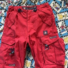 Flamehead USA Rare JNCO Sister Brand Baggy Utility Skater Cargos 24x27" Size 12