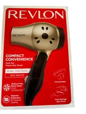 Revlon Heat 1875W Hair Dryer,Compact Convenience,Reduce Frizz,Boost Shine,Travel