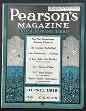 1919 Pearson's Magazine Coming World War! Trotsky Interview, John Galsworthy