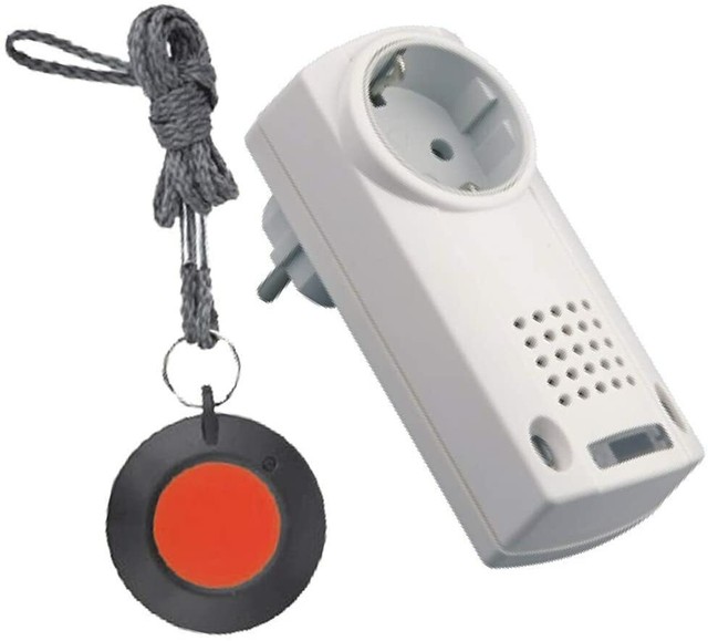 SYNLETT Pflege-Pager Mit LCD - Funk Notrufsystem Für Senioren Mit 6 Rufknöpfen, SOS Alarm