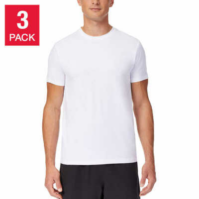 3 Pack 32 Degrees Men's Cool Tee Short Sleeve Crew Neck Select Color Size