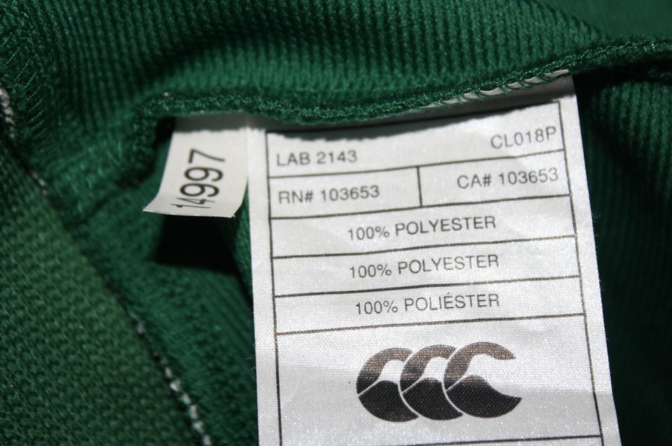 Vintage Irfu Ireland Rugby Union Canterbury 2007/2009 Home Jersey Shirt