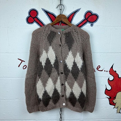 Evisu argyle mohair knit - Gem
