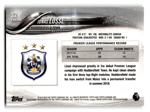 2018-19 Topps Chrome Premier League Soccer Base- Pick Your Card - Picture 63 of 195