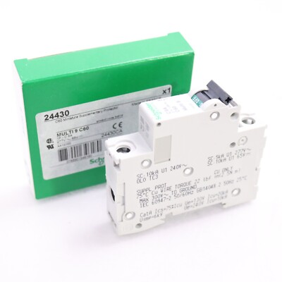 NEW SCHNEIDER ELECTRIC MG 24430 6 AMP DIN RAIL CIRCUIT BREAKER