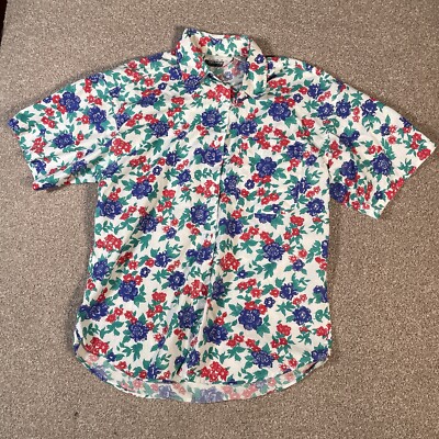Hemd Linda Thompson Kurzarm Hawaii Hemd Sommer Freizeithemd Gr S Floral Grün Rot