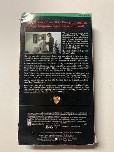 The Enforcer (VHS) - Picture 2 of 3