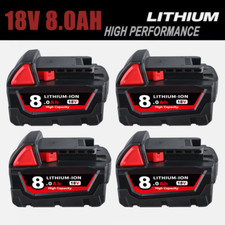 1/2Pack For Milwaukee for M18 Lithium 8.0Ah Extended Capacity Battery 48-11-1860